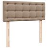 vidaXL Κρεβάτι Boxspring με Στρώμα Καπουτσίνο 80x200 εκ. Συνθ. Δέρμα