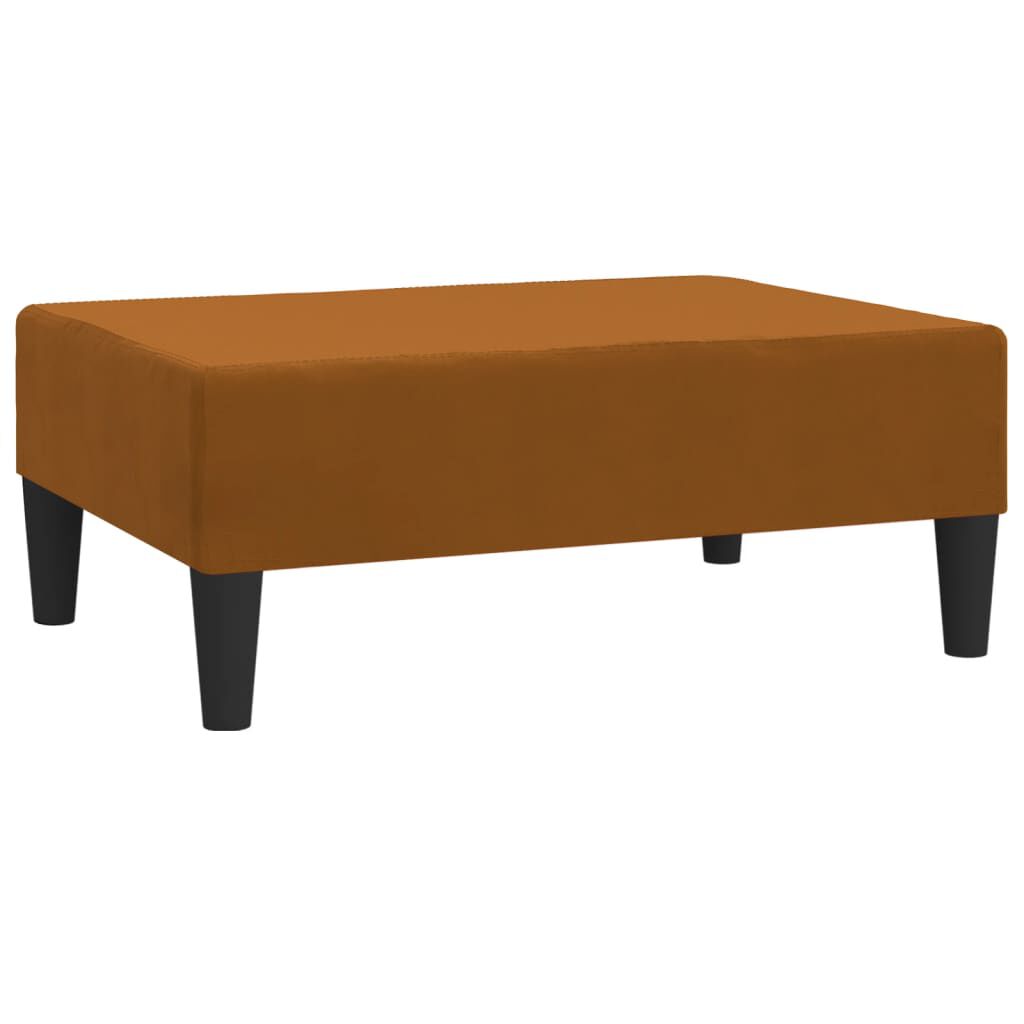 vidaXL Σκαμπό/Υποπόδιο Καφέ 78 x 56 x 32 εκ. Βελούδινο