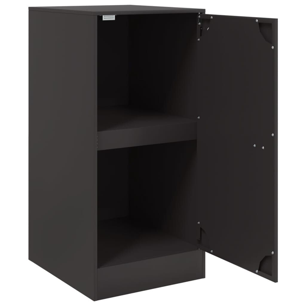 vidaXL Ντουλάπι Μαύρο 34,5x39x73 εκ. από Ατσάλι