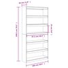 vidaXL Βιβλιοθήκη/Διαχωριστικό Χώρου 100x30x199,5 εκ Μασίφ Ξύλο Πεύκου