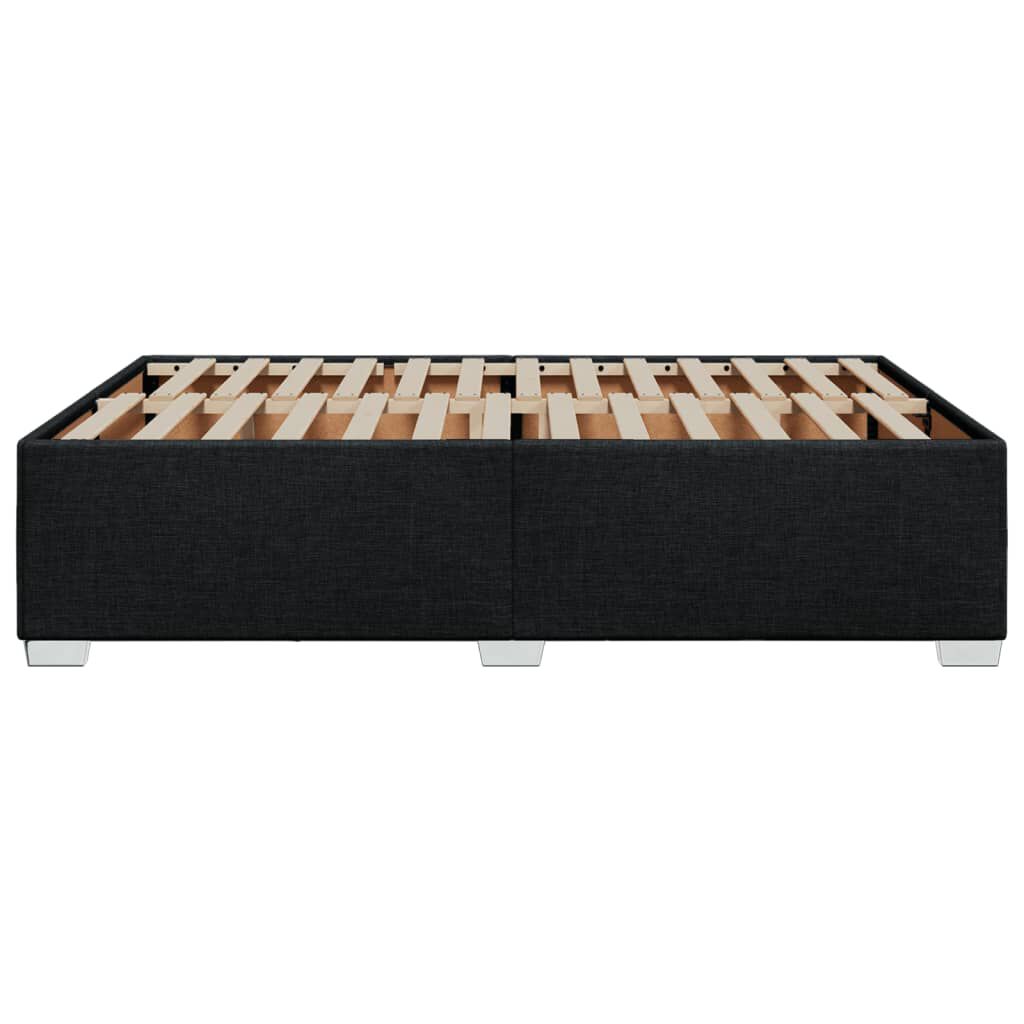vidaXL Σκελετός Κρεβατιού Χωρίς Στρώμα Μαύρο 140x200 εκ.Υφασμάτινο