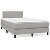 vidaXL &Kappa;&rho;&epsilon;&beta;ά&tau;&iota; Boxspring &mu;&epsilon; &Sigma;&tau;&rho;ώ&mu;&alpha; & LED &Alpha;&nu;.&Gamma;&kappa;&rho;&iota; 120x190&epsilon;&kappa;. &Upsilon;&phi;&alpha;&sigma;&mu;ά&tau;&iota;&nu;&omicron;