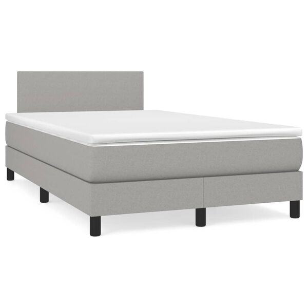 vidaXL &Kappa;&rho;&epsilon;&beta;ά&tau;&iota; Boxspring &mu;&epsilon; &Sigma;&tau;&rho;ώ&mu;&alpha; & LED &Alpha;&nu;.&Gamma;&kappa;&rho;&iota; 120x190&epsilon;&kappa;. &Upsilon;&phi;&alpha;&sigma;&mu;ά&tau;&iota;&nu;&omicron;