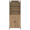 vidaXL Highboard Artisan Oak 69,5 x 32,5 x 180 &epsilon;&kappa; &Epsilon;&pi;&epsilon;&xi;&epsilon;&rho;&gamma;&alpha;&sigma;&mu;έ&nu;&omicron; &xi;ύ&lambda;&omicron;