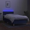 vidaXL &Kappa;&rho;&epsilon;&beta;ά&tau;&iota; Boxspring &mu;&epsilon; &Sigma;&tau;&rho;ώ&mu;&alpha; & LED &Mu;&pi;&lambda;&epsilon; 80x200 &epsilon;&kappa;. &Upsilon;&phi;&alpha;&sigma;&mu;ά&tau;&iota;&nu;&omicron;