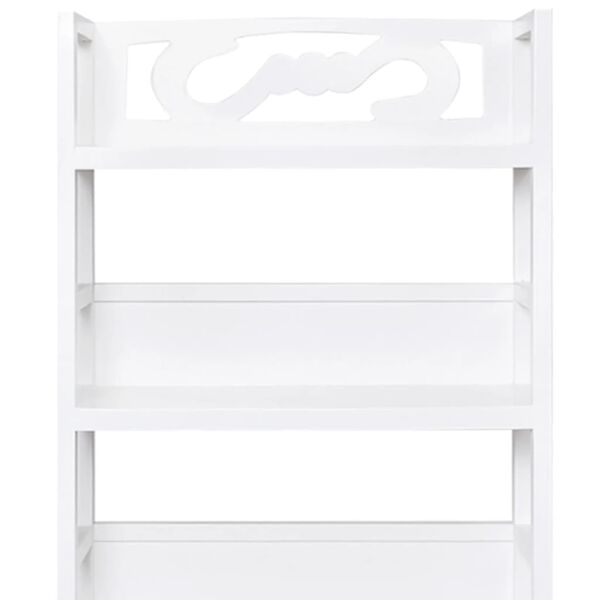 vidaXL Ντουλάπι Μπάνιου Albuquerque Λευκό 46x24x117,5 εκ. Ξύλινο