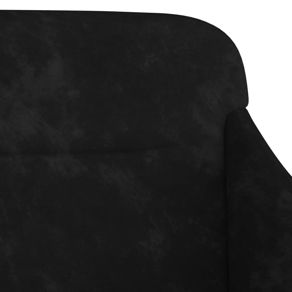 vidaXL Πάγκος Μαύρος 110x76x80 εκ. Βελούδινος