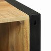 vidaXL Σετ Επίπλων Μπάνιου Επιτοίχιο 4 pcs Καφέ Στερεό ξύλο μάνγκο