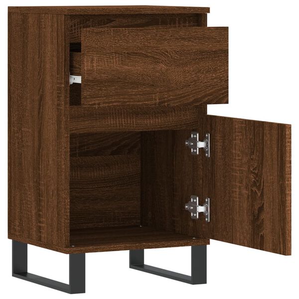 vidaXL Ντουλάπια 2 τεμ. Καφέ Δρυς 40x35x70 εκ. από Επεξεργασμένο Ξύλο