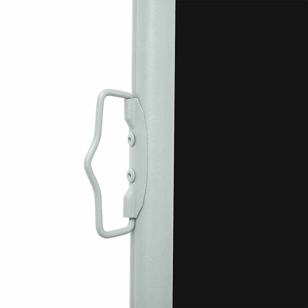 vidaXL Διαχωριστικό Βεράντας Συρόμενο Μαύρο 160 x 500 εκ.