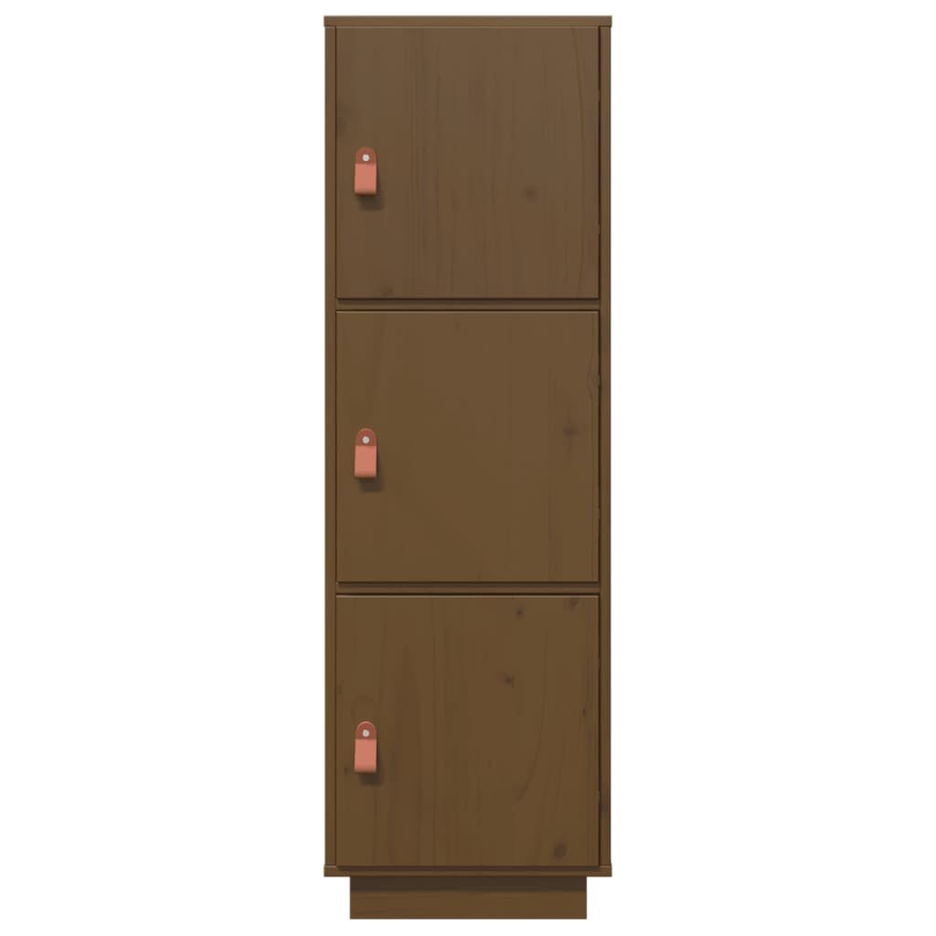 vidaXL Ντουλάπι Ψηλό Καφέ Μέλι 34x40x108,5 εκ. από Μασίφ Ξύλο Πεύκου