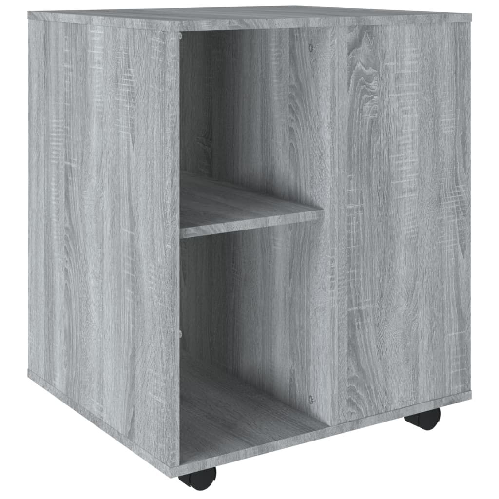 vidaXL Ντουλάπι Με Ροδάκια Γκρι Sonoma 60 x 53 x 72 εκ. Επεξεργ. Ξύλο