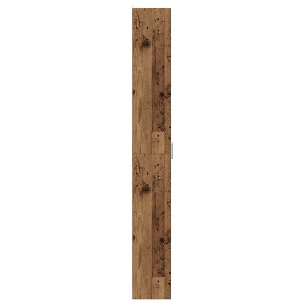 vidaXL Ντουλάπα Διαδρόμου Παλιό Ξύλο 55 x 25 x 189 εκ. από Μοριοσανίδα