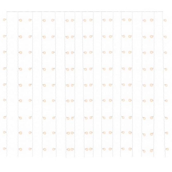 vidaXL &Kappa;&omicron;&upsilon;&rho;&tau;ί&nu;&alpha; LED &Phi;&omega;&tau;ά&kappa;&iota;&alpha; 300 LED &Theta;&epsilon;&rho;&mu;ό &Lambda;&epsilon;&upsilon;&kappa;ό 3 x 3 &mu;. 8 &Lambda;&epsilon;&iota;&tau;&omicron;&upsilon;&rho;&gamma;ί&epsilon;&sigmaf;