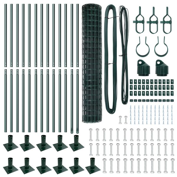 vidaXL &Tau;&epsilon;&nu;&tau;ώ&tau;&omicron; &mu;&epsilon; &sigma;&tau;ή&rho;&iota;&gamma;&mu;&alpha; &Pi;&rho;ά&sigma;&iota;&nu;&omicron; 1,2 x 25 m &Chi;ά&lambda;&upsilon;&beta;&alpha;&sigmaf; &kappa;&alpha;&iota; PVC