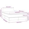 vidaXL &Kappa;&rho;&epsilon;&beta;ά&tau;&iota; Boxspring &mu;&epsilon; &Sigma;&tau;&rho;ώ&mu;&alpha; &Sigma;&kappa;&omicron;ύ&rho;&omicron; &Pi;&rho;ά&sigma;&iota;&nu;&omicron; 120x200&epsilon;&kappa;. &Beta;&epsilon;&lambda;&omicron;ύ&delta;&iota;&nu;&omicron;