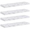 vidaXL &Rho;ά&phi;&iota; &Tau;&omicron;ί&chi;&omicron;&upsilon; 4 &tau;&mu;&chi;. &Lambda;&epsilon;&upsilon;&kappa;ό &Mu;ά&rho;&mu;&alpha;&rho;&omicron; 80 x 23,5 x 3,8 cm
