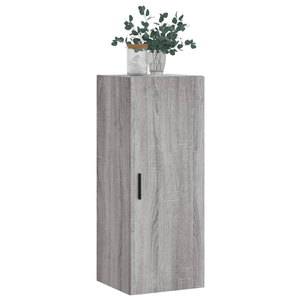 vidaXL Ντουλάπι Τοίχου Γκρι Sonoma 34,5 x 34 x 90 εκ.