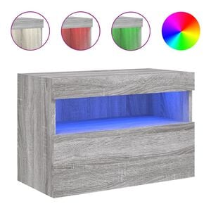 vidaXL Έ&pi;&iota;&pi;&lambda;&omicron; &Tau;&omicron;ί&chi;&omicron;&upsilon; &Tau;&eta;&lambda;&epsilon;ό&rho;&alpha;&sigma;&eta;&sigmaf; &mu;&epsilon; LED &Gamma;&kappa;&rho;&iota; Sonoma 60x30x40 &epsilon;&kappa;.