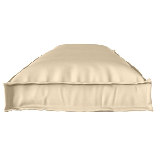 vidaXL Μαξιλάρια Παλέτας για Πάγκο 2 τεμ Μπεζ 150x40x8 εκ Υφάσματος Oxford