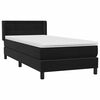 vidaXL &Kappa;&rho;&epsilon;&beta;ά&tau;&iota; Boxspring &mu;&epsilon; &Sigma;&tau;&rho;ώ&mu;&alpha; &Mu;&alpha;ύ&rho;&omicron; 90x210 &epsilon;&kappa;. &Beta;&epsilon;&lambda;&omicron;ύ&delta;&iota;&nu;&omicron;