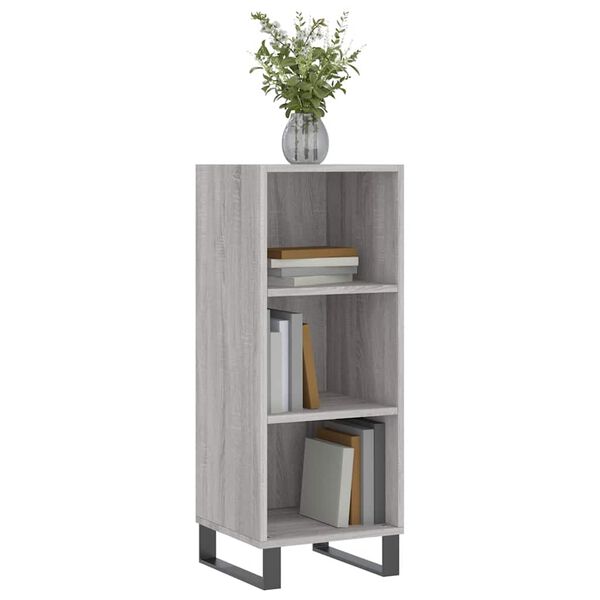 vidaXL Ντουλάπι Γκρι sonoma 34,5x32,5x90εκ. από Επεξεργασμένο Ξύλο