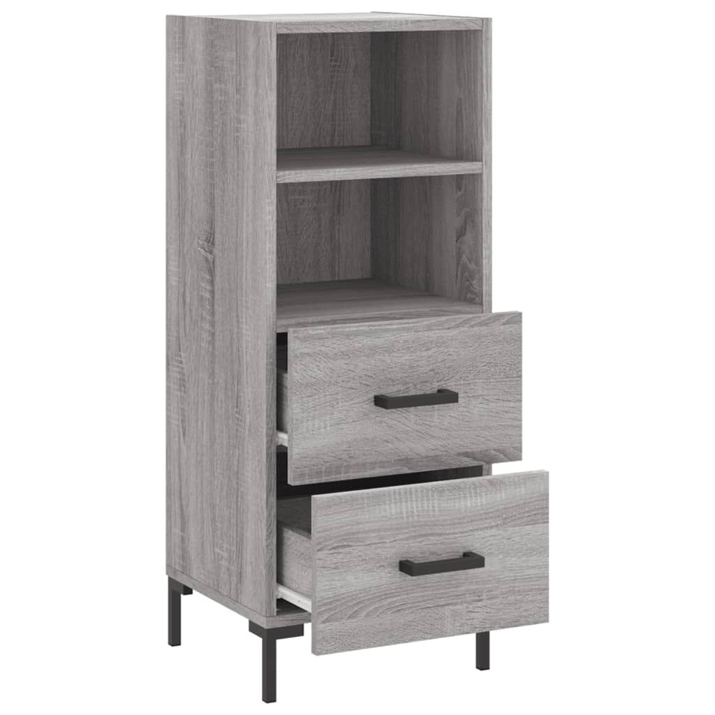 vidaXL Ντουλάπι Γκρι Sonoma 34,5x34x90 εκ. από Επεξεργασμένο Ξύλο