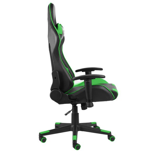 vidaXL Καρέκλα Gaming Περιστρεφόμενη Πράσινη PVC