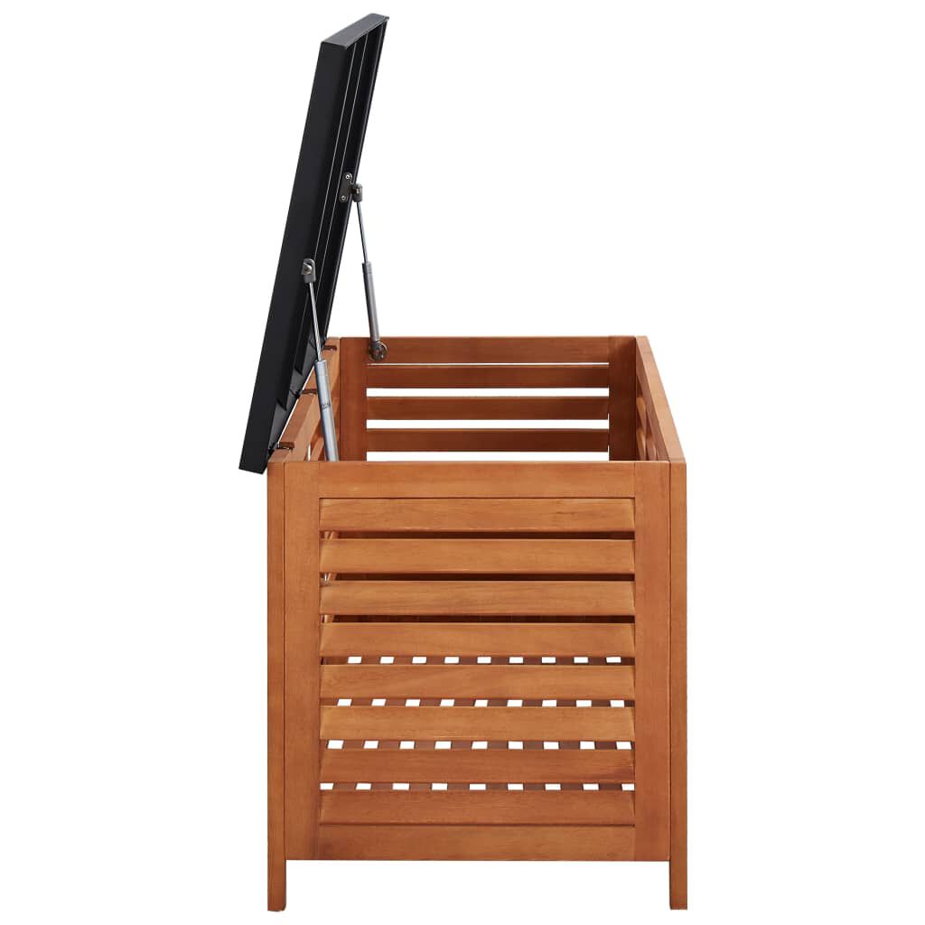 vidaXL Μπαούλο Αποθήκευσης Κήπου 150x50x55 εκ. Μασίφ Ξύλο Ευκαλύπτου