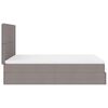 vidaXL Οθωμανικό κρεβάτι με στρώμα Taupe 140x200cm ύφασμα