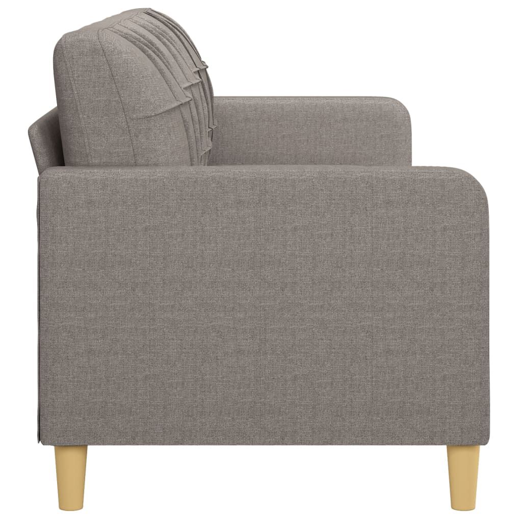 vidaXL Καναπές Τριθέσιος Taupe 180 εκ. Υφασμάτινος