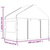 vidaXL Κιόσκι με Τέντα Λευκό 4,08 x 2,23 x 3,22 μ. από Πολυαιθυλένιο