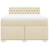 vidaXL &Kappa;&rho;&epsilon;&beta;ά&tau;&iota; Boxspring &mu;&epsilon; &Sigma;&tau;&rho;ώ&mu;&alpha; &Kappa;&rho;&epsilon;&mu; 160x200 &epsilon;&kappa;. &Upsilon;&phi;&alpha;&sigma;&mu;ά&tau;&iota;&nu;&omicron;