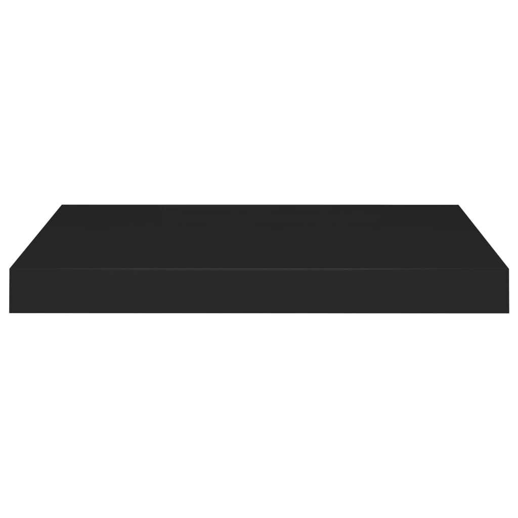 vidaXL Ράφια Τοίχου 2 τεμ. Μαύρα 50x23x3,8 εκ. MDF