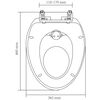 vidaXL Καθίσματα Τουαλέτας με Soft Close 2 τεμ. Λευκά/Κίτρινα Πλαστικά