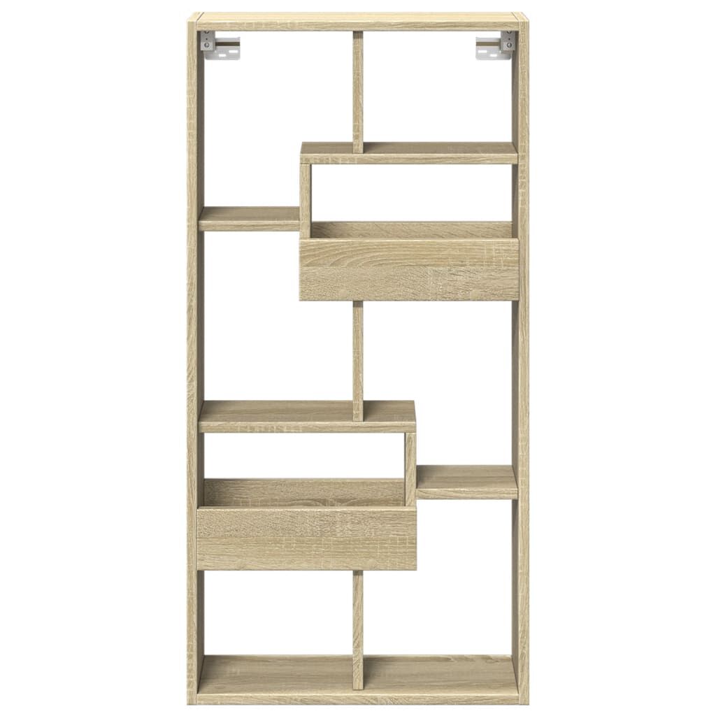 vidaXL Ντουλάπι Τοίχου Sonoma Δρυς 50x15x100 εκ. Επεξεργασμένο Ξύλο