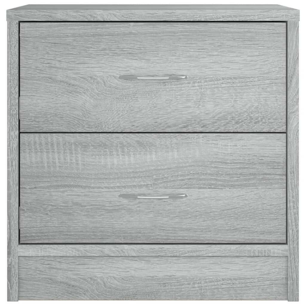 vidaXL Κομοδίνα 2 τεμ. Γκρι Sonoma 40x30x40 εκ. από Επεξεργασμένο Ξύλο