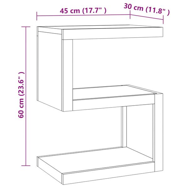 vidaXL Τραπεζάκι Βοηθητικό 45 x 30 x 60 εκ. από Μασίφ Ξύλο Teak