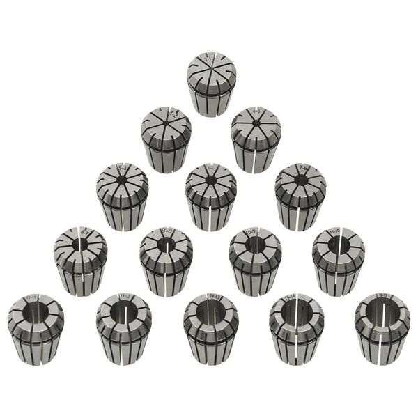 vidaXL Τσιμπίδια Collet Φρέζας Σετ 15 τεμ. ER25