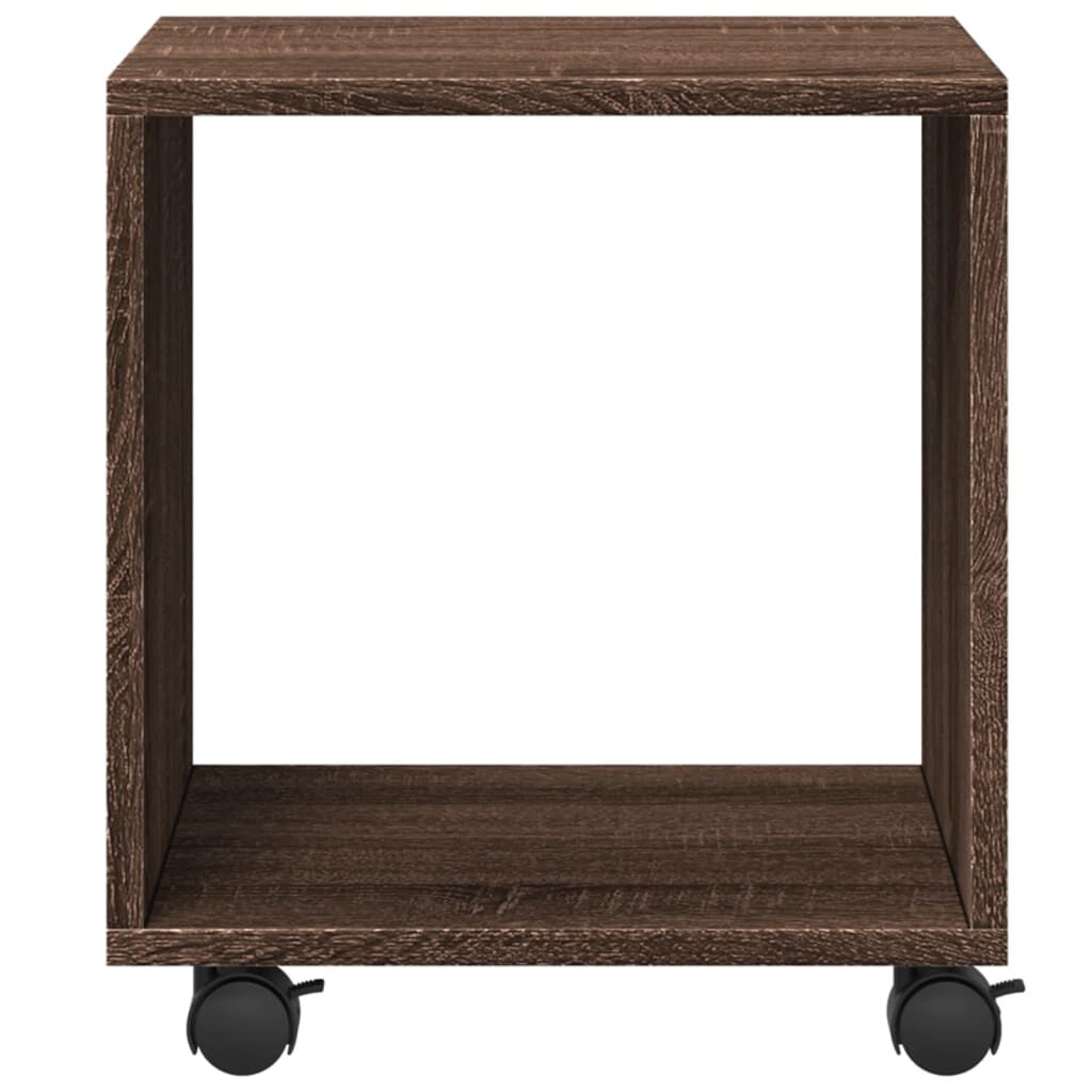 vidaXL Ντουλάπι Τροχήλατο Καφέ Δρυς 37x33x42,5 εκ. από Επεξ. Ξύλο