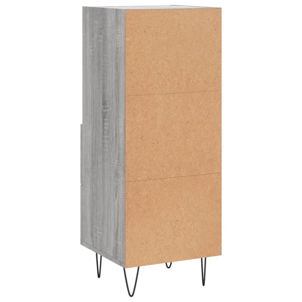 vidaXL Ντουλάπι Γκρι Sonoma 34,5x34x90 εκ. από Επεξεργασμένο Ξύλο