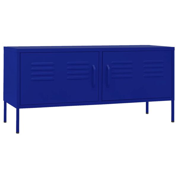 vidaXL Έπιπλο Τηλεόρασης Ναυτικό Μπλε 105x35x50 εκ. από Ατσάλι