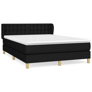 vidaXL &Kappa;&rho;&epsilon;&beta;ά&tau;&iota; Boxspring &mu;&epsilon; &Sigma;&tau;&rho;ώ&mu;&alpha; &Mu;&alpha;ύ&rho;&omicron; 140x200 &epsilon;&kappa;. &Upsilon;&phi;&alpha;&sigma;&mu;ά&tau;&iota;&nu;&omicron;
