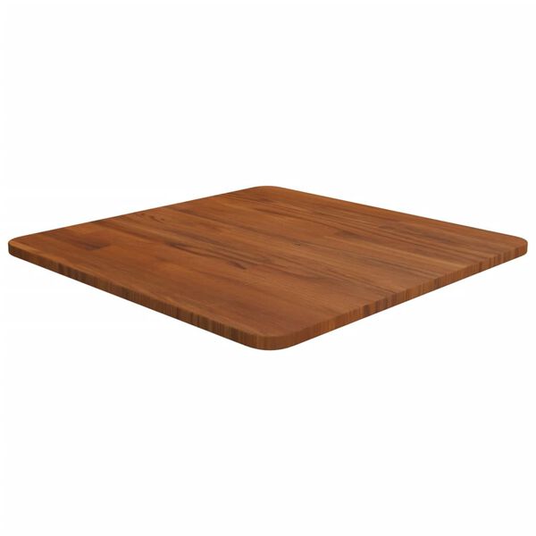 vidaXL Επιφάνεια Τραπεζιού Τετράγωνη Σκ. Καφέ 50x50x1,5 εκ. Ξύλο Δρυς