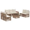 vidaXL &Sigma;&epsilon;&tau; &Kappa;&alpha;&nu;&alpha;&pi;έ &Kappa;ή&pi;&omicron;&upsilon; 8 pcs &Mu;&pi;&epsilon;&zeta; &kappa;&alpha;&iota; &Kappa;&rho;έ&mu; &sigma;&upsilon;&nu;&theta;&epsilon;&tau;&iota;&kappa;ό &rho;&alpha;&tau;ά&nu;