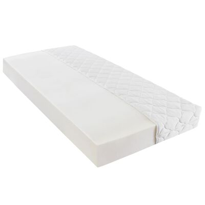 vidaXL Κρεβάτι Λευκό 160 x 200 εκ. από Συνθετικό Δέρμα με Στρώμα