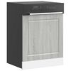 vidaXL Πίνακας πλυντηρίου πιάτων Porto Γκρι Sonoma 60x1,5x67 εκ.