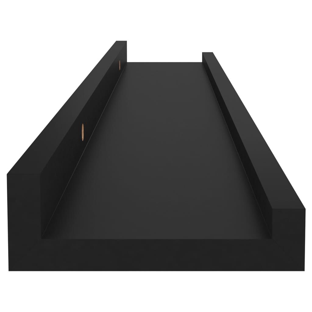 vidaXL Ράφια Τοίχου 4 τεμ. Μαύρα 60 x 9 x 3 εκ.Λευκά