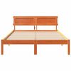 vidaXL Σκελετός Κρεβατιού Καφέ κεριού 135 x 190 cm Μασίφ ξύλο πεύκου