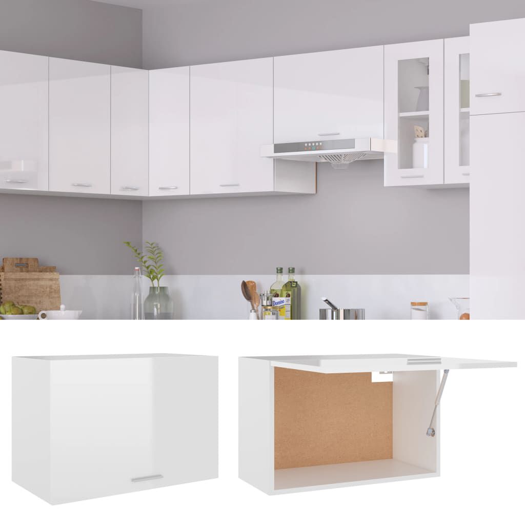 vidaXL Ντουλάπι Κρεμαστό Lyon Γυαλιστερό Λευκό 60x31x40εκ. από